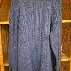 J. Crew 100% Cotton 1988 Heritage Knit Sweater in Navy - Men’s Size Large